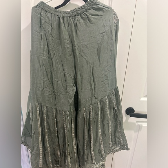 Anarkali Suit- Sage green color - Picture 5 of 5